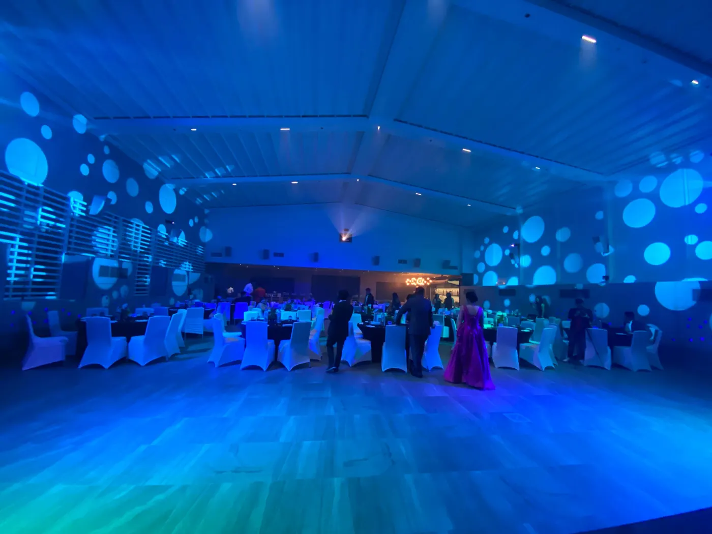 Blue ballroom lighting from the A7 archive