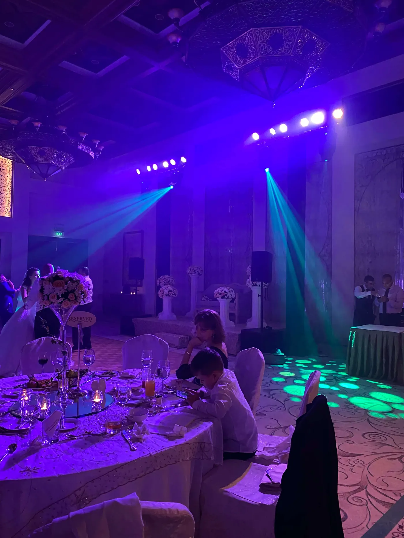 Wedding celebration lighting from the A7 archive