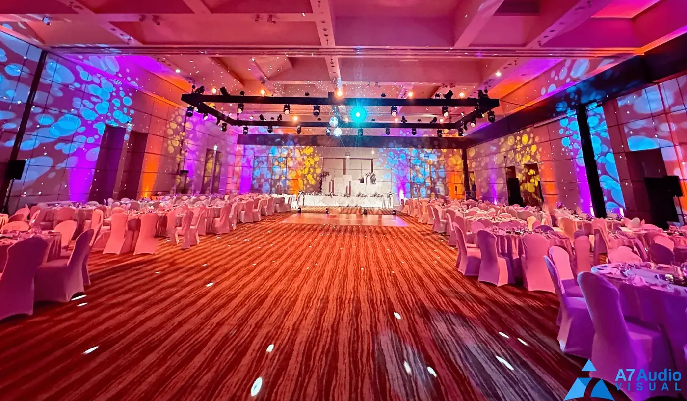 Wedding ambience lighting at Park Hyatt Dubai